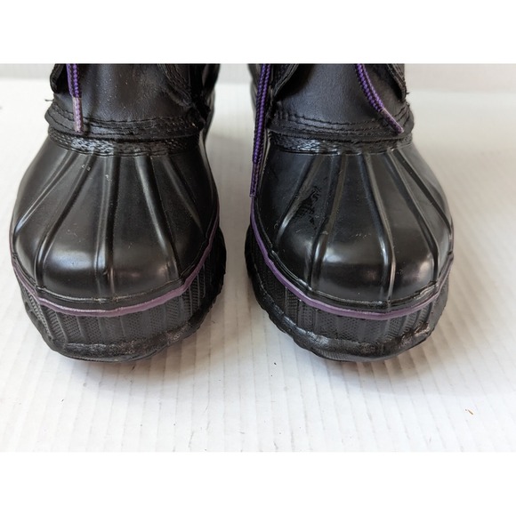 Panda Thermolite Insulated Winter Boots YouSz 6 Black Purple - Picture 8 of 10